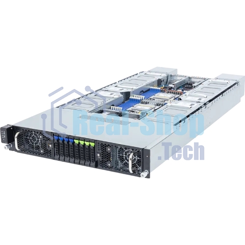 Серверная платформа Gigabyte Server Platform G294-Z43/2U/2xAMD (9004/9005)/2xHS/24xDIMM/4xSFF NVME/SAS/SATA + 4xSFF SATA/SAS/16xGPUs SS/2x10GbE/16xFHFL + 2xLP/2x3000W/Rails/1Y