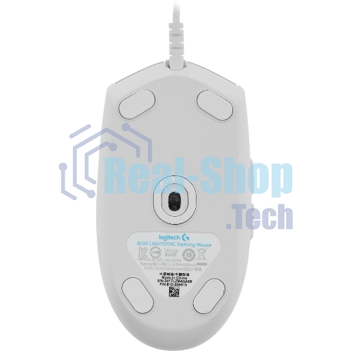 Мышь проводная Logitech G102 LIGHTSYNC белый, 8000 dpi, USB, кнопки - 6