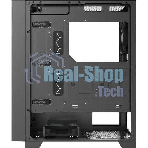 Компьютерный корпус Montech AIR 1000 LITE черный без БП ATX 1x120мм 3x140мм 2xUSB3.0 1xUSB3.1 audio bott PSU