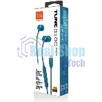 Проводные наушники JBL Tune 310C синий, внутриканальные, микрофон