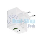 Сетевое зарядное устройство Maxvi CHL-603PD Type-C\USB 30W 6A (3A+3A) PD QC3.0, белый