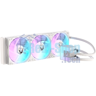 Кулер с водяным охлаждением Formula V Line ICE JET GLOW 360 WH, 360мм, 3x120мм, ARGB fans, LGA115X/1200/1700/1851, AM4/AM5