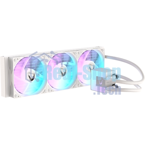 Кулер с водяным охлаждением Formula V Line ICE JET GLOW 360 WH, 360мм, 3x120мм, ARGB fans, LGA115X/1200/1700/1851, AM4/AM5