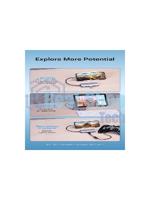 USB-концентратор Vention TNHHB, USB Type-C, USB/SD/TF/PD, USB Type-C