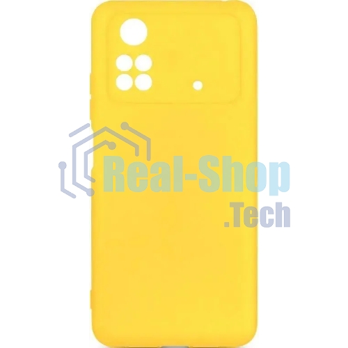 Чехол (клип-кейс) DF poCase-03 для Poco M4 Pro (4G) желтый