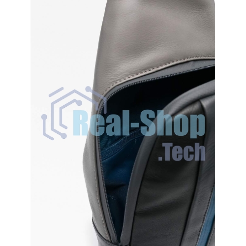 Рюкзак слинг мужской Piquadro Urban CA6540UB00/NGR, кожа, черный/серый
