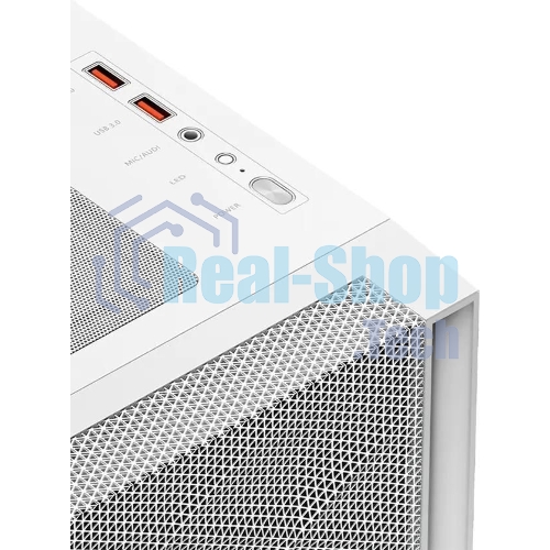 Компьютерный корпус PCCooler C3D510 WH ARGb, Tempered Glass Full Tower, White, TG, 0.7 SPCC, 3x120мм ARGb E-ATX, ATX, mATX, mITX 170/390/410мм 2x2.5