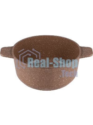 Кастрюля Maunfeld CARMEL MF24CRM01CR, 24 см, 4 л из литого алюминия со стеклянной крышкой