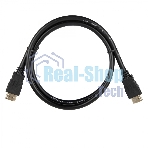 Кабель ACD-DHHM2-10B HDMI 2.0, Golden Plated,19m/19m, черный, 1м