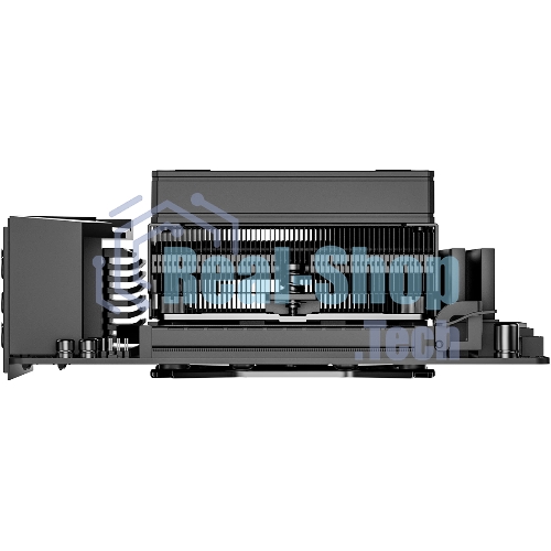 Кулер для процессора ID-COOLING IS-53-XT BLACK LGA1851/1700/1200/115X/AM5/AM4 низкопрофильный высота 53мм (24шт/кор, TDP 120W, PWM, 4 тепл.трубок/медная база, FAN 92мм, черный) BOX