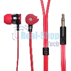 Проводные наушники Oklick HP-S-210 красный, внутриканальные, Jack 3.5 мм