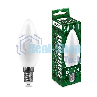 Лампа светодиодная SAFFIT SBC3713 LED 13вт Е14 дневной матовая свеча