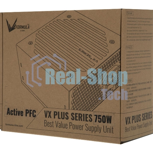 Блок питания Aerocool/Formula VX PLUS 750, 750Вт, 120мм, черный