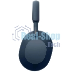 Беспроводные/проводные наушники Sony WH-1000XM5 синий, полноразмерные, Bluetooth + проводной, активное шумоподавление, до 30 ч