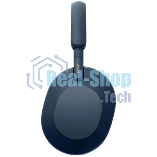 Беспроводные/проводные наушники Sony WH-1000XM5 синий, полноразмерные, Bluetooth + проводной, активное шумоподавление, до 30 ч