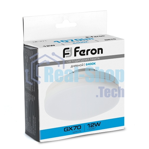 Лампа светодиодная Feron LB-471 LED 12вт GX70 дневной таблетка