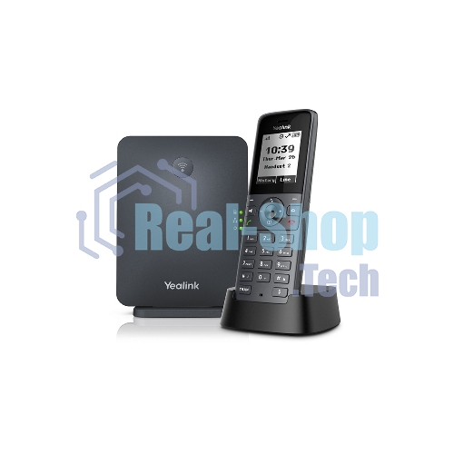 Беспроводная телефонная IP-DECT-система YEALINK W71P (база W70B+трубка W71H) до 10 SIP-аккаунтов, до 10 трубок на базу, до 20 вызовов, шт