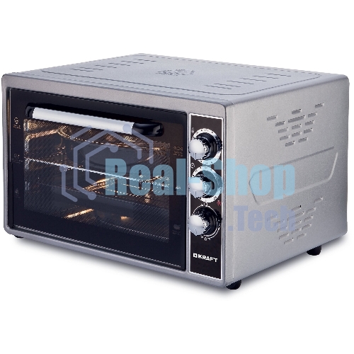 Мини-печь Kraft KF-MO3801GR серый, 38 л