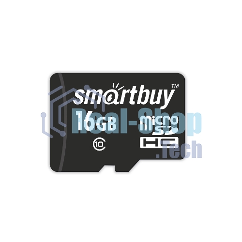 Флеш карта SDmicro Card 16Gb Smartbuy Сlass 10 (без адаптеров)