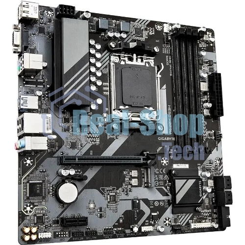 Материнская плата Gigabyte A620M DS3H, mATX, AM5, AMD A620, 4xDDR5, 4xSATA, 1xM.2, 1xPCI-E 4.0 x16, 1xPCI-E x1, 1xHDMI, 1xDP, 1xVGA, 1x 1Gb LAN, 1xUSB 3.2 Gen 1, 4xUSB 2.0, 3x3.5мм, 7.1, ATX