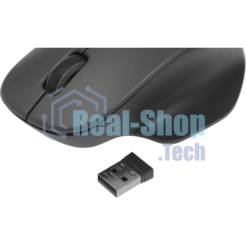 Мышь беспроводная Xiaomi Wireless Mouse Comfort Edition черный, 1200 dpi, радиоканал, USB, кнопки - 3