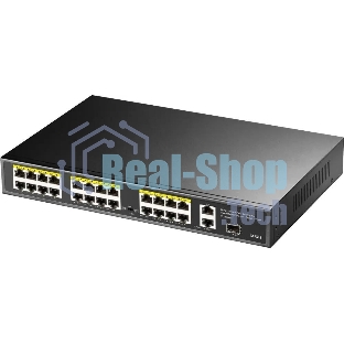 Коммутатор Cudy FS1026PS1, 24×100 Мбит/с, 2×1 Гбит/с