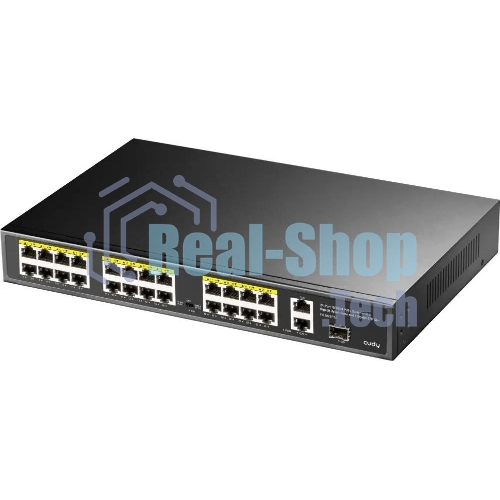 Коммутатор Cudy FS1026PS1, 24×100 Мбит/с, 2×1 Гбит/с