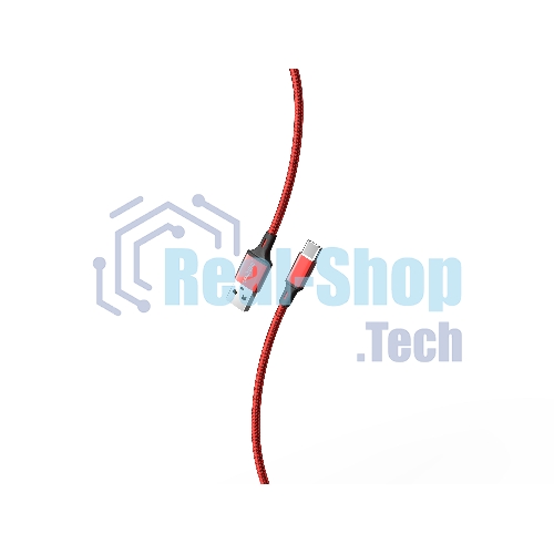 Кабель Smartbuy (iK-3122-S14rb) S14 Type-C красный/черный, 3 А, 2 м