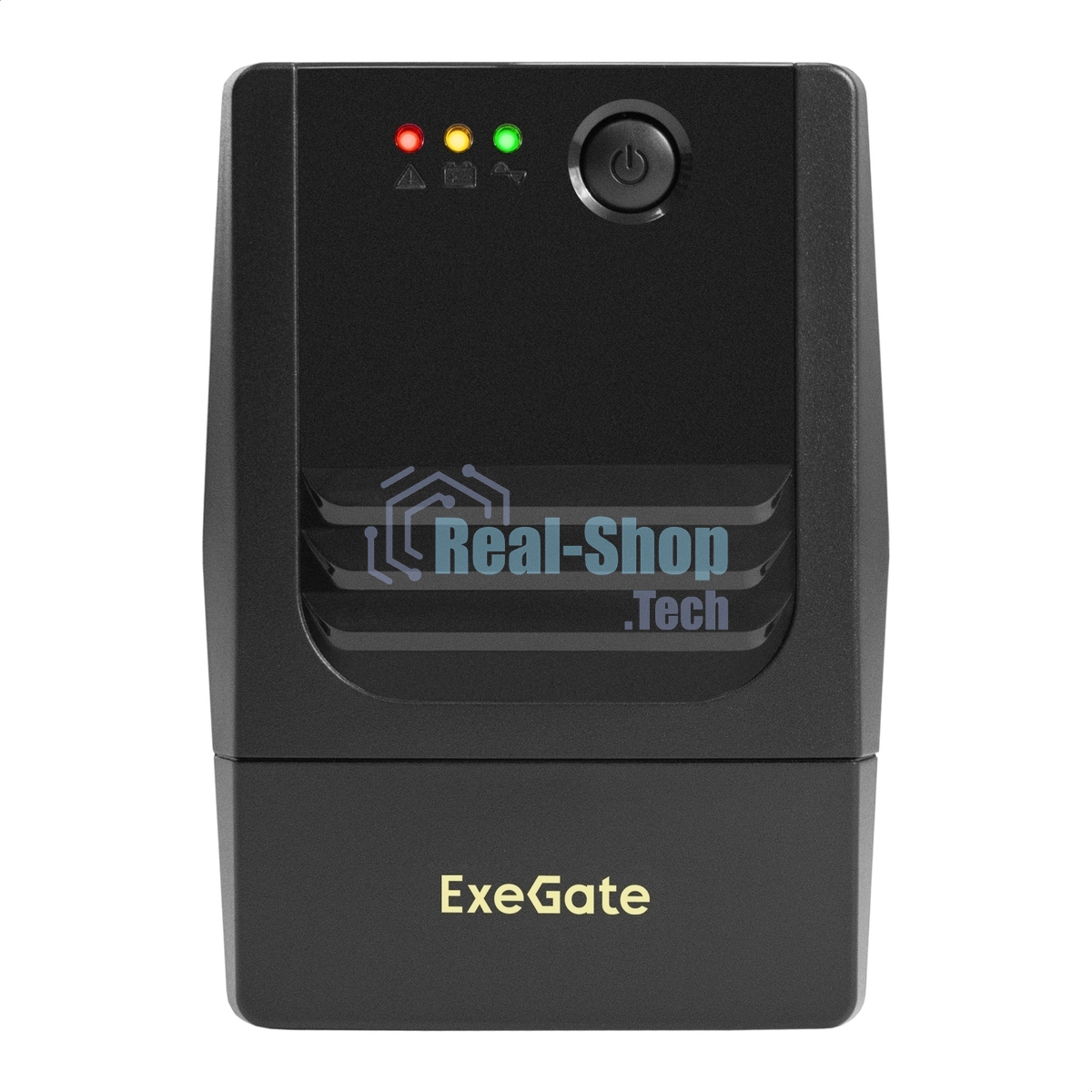 Источник бесперебойного питания ExeGate Power NB-500.LED.AVR.2SH.USB (500VA/300W, LED, AVR, 2*Schuko, USB, батарея 12V 4.5Ah, Black)