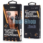Беспроводные/проводные наушники Crown CMBH-5098 черный, полноразмерные, Bluetooth + проводной, складная конструкция, до 12 ч