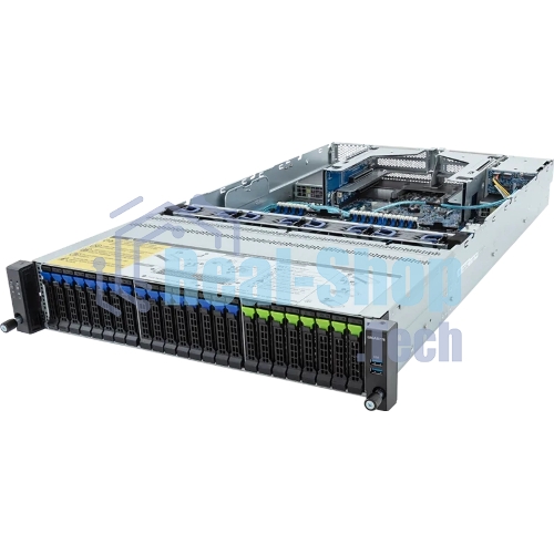 Серверная платформа Gigabyte Server Platform R283-S98/2U/2xIntel (Gen 4/5)/2xHS/32xDIMM/8xSFF NVMe/SATA/SAS + 16xSFF SATA/SAS + 2xSFF SATA/SAS/2x1GbE/2xOCP 3.0/4xFHHL/2x2000W/Rails/1Y
