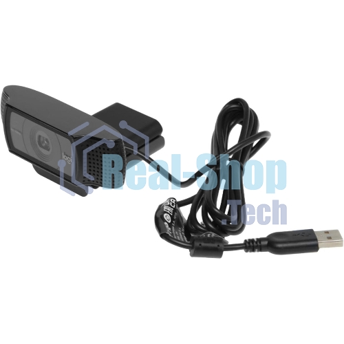 Веб-камера Logitech C920 1920x1080, 30 кадр/с, USB Type-A, микрофон (2 шт, шумоподавление), автоматическая фокусировка, автоосвещение, универсальное крепление