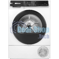 Сушильная машина Bosch Serie 6 WQK25200ME, с тепловым насосом, макс.загрузка - 10 кг, Класс энергоэфф-ти: A++, LED-дисплей с текстовой информацией. 15 автопрограмм сушки,Easy Clean with A++,габариты: 842x598x613 mm, белый