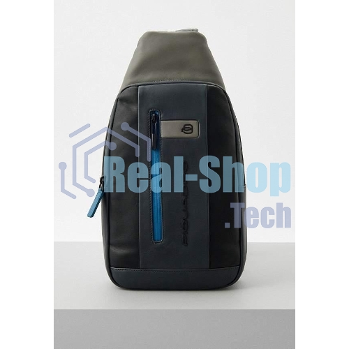 Рюкзак слинг мужской Piquadro Urban CA6540UB00/NGR, кожа, черный/серый