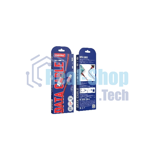 Кабель Smartbuy (iK-3122-S14rb) S14 Type-C красный/черный, 3 А, 2 м