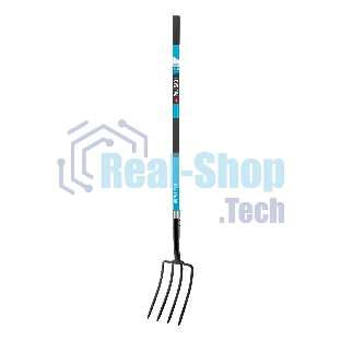 Вилы Palisad LUXE 4-х рогие,огородные,кованые, 190х290х1485 мм, фибергласовый черенок,ПВХ накладка