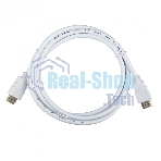 Кабель ACD-DHHM2-18W ACD-DHHM2-18W HDMI 2.0, Golden Plated,19m/19m, белый, 1.8м