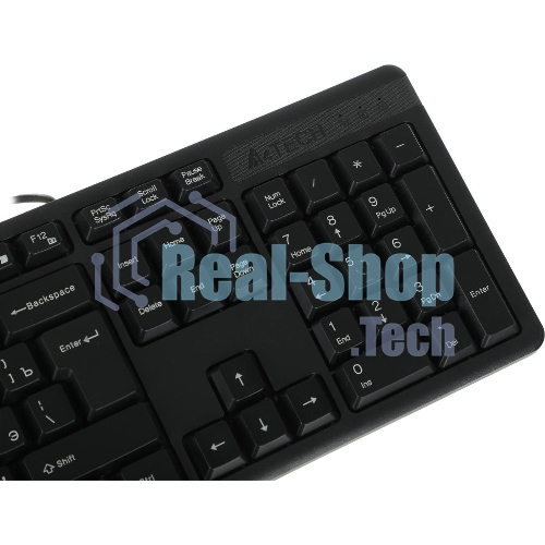 Комплект клавиатура+мышь A4Tech KK-3330S проводной, USB, 1200 DPI, чёрный