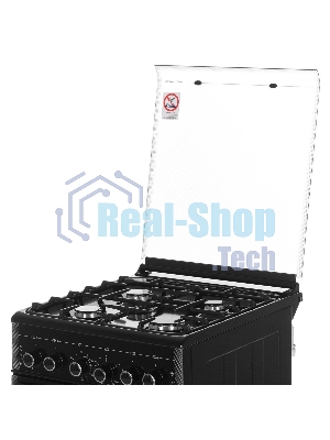Плита газовая Gefest ПГ 5300-02 0046 черный, конфорок 4 шт, духовка 52 л, 50 см x 85 см x 58.5 см