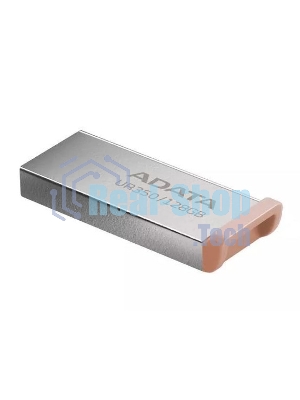 Флешка USB ADATA UR350 (UR350-128G-RSR/BG), 128Gb, USB 3.2, R/W 100/15, серебристый/коричневый