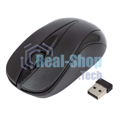 Мышь беспроводная HIPER HOMW-061 черный, 1000 dpi, радиоканал, USB, кнопки - 3