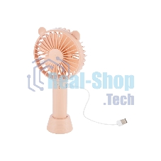 Вентилятор Energy EN-0610 USB розовый, настольный, 4 Вт, 3 скорости, 10.5 см, аккумуляторный