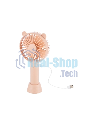 Вентилятор Energy EN-0610 USB розовый, настольный, 4 Вт, 3 скорости, 10.5 см, аккумуляторный