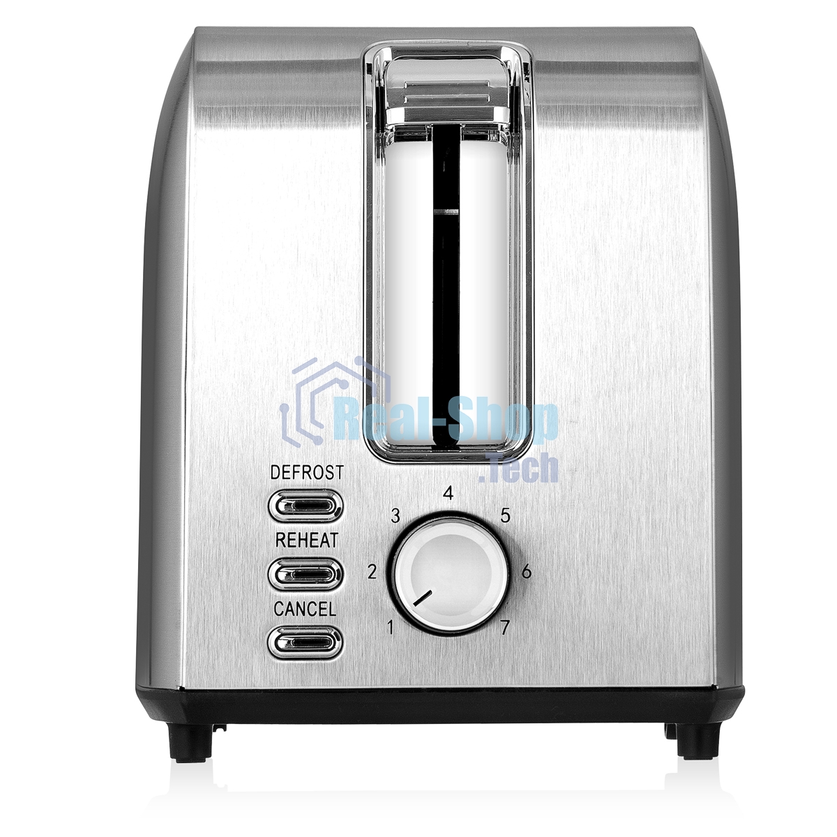 Тостер BRAYER BR2110 серебристый, 850 Вт, 2 слота
