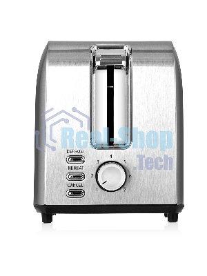Тостер BRAYER BR2110 серебристый, 850 Вт, 2 слота