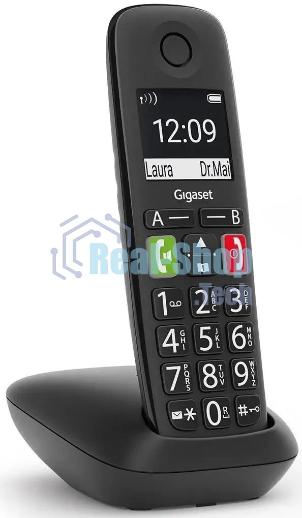 Радиотелефон Dect Gigaset E290 SYS черный АОН