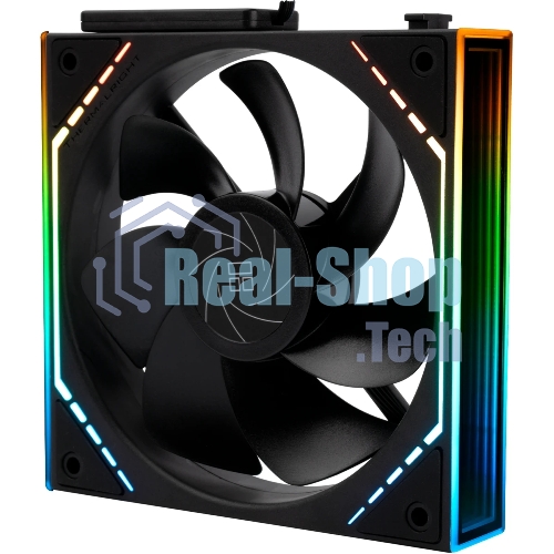 Кулер для корпуса Thermalright TL-M12QR Reverse (124x120x25mm, 4-pin PWM, ARGB, 47.6CFM, 23.2dBA, 1500RPM, черный)