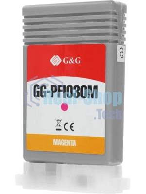 Картридж струйный G&G GG-PFI030M PFI-030M пурпурный (55мл) для Canon imagePROGRAF TA-20/30