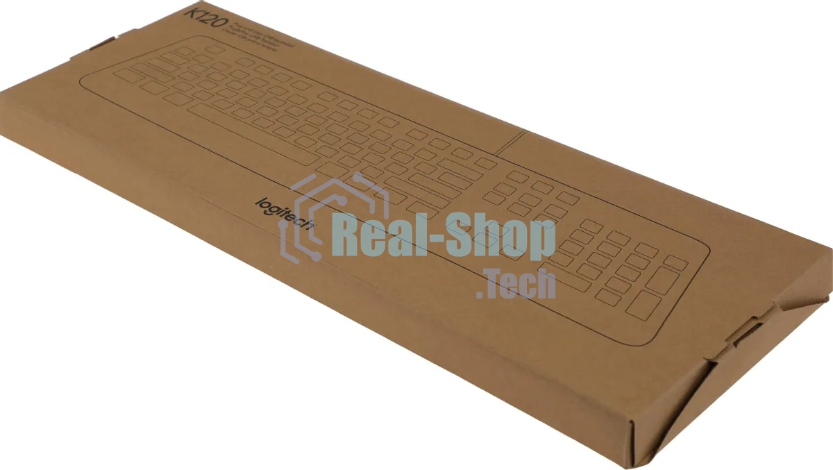 Клавиатура проводная Logitech K120 for business, USB черный (заводская гравировка)
