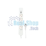 Сетевой фильтр Гарнизон 2.0 Мультипорт EPS-4-U3-W-4, 4 р, 10А, 3xUSB, 4 м, ур.защиты 2+, белый, пакет